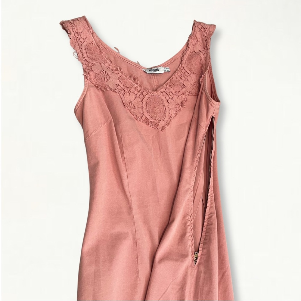 SOLD Vintage Y2K 2000s Moschino Jeans Asymmetrical Tattered Lace Dress - Picture 13 of 16